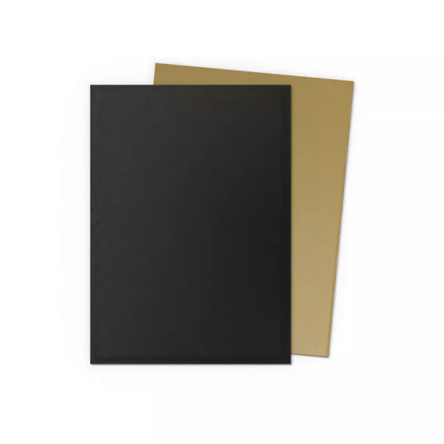 Schutzhüllen für Karten Dragon Shield - Matte Dual Sleeves Black & Gold (100 Stk.)