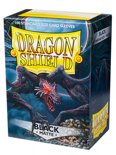 Kartenhüllen Dragon Shield - Standard Sleeves Matte Black (100 Stck)