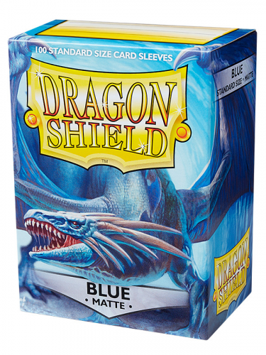 Kartenhüllen Dragon Shield - Standard Sleeves Matte Blue (100 Stck)