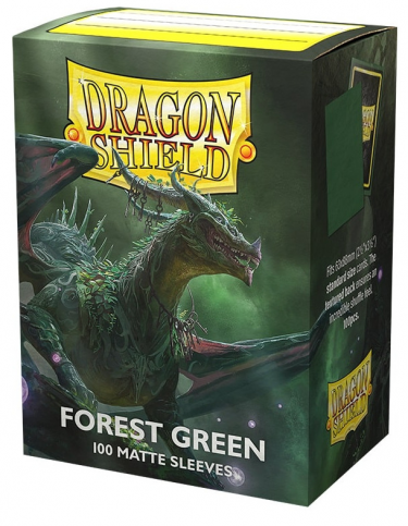 Schutzverpackung für Karten Dragon Shield - Standard Sleeves Matte Forest Green (100 stk)