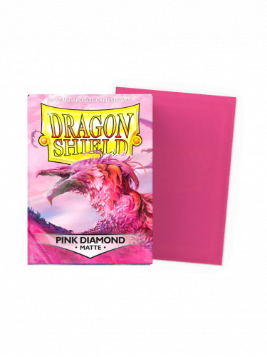 Kartenhüllen Dragon Shield - Standard Sleeves Matte Pink Diamond (100 Stck)