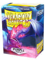 Kartenhüllen Dragon Shield - Standard Sleeves Matte Purple (100 Stück)