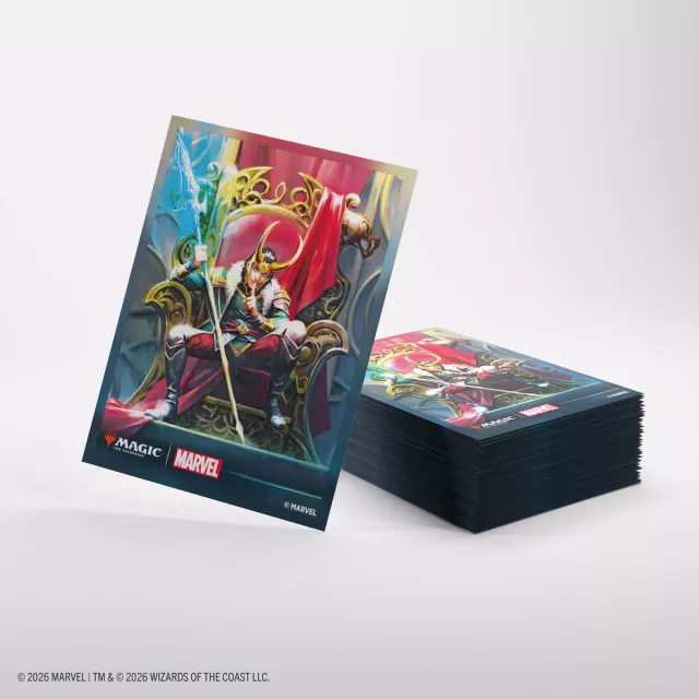 Schutzhüllen für Karten Gamegenic - Marvel Super Heroes - Premium Double Sleeving Loki/Doctor Doom (105 Stk.) - Magic The Gathering