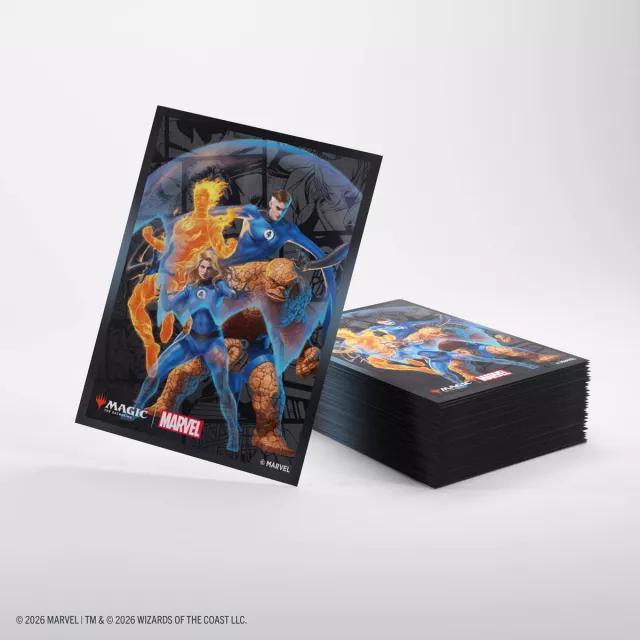 Schutzhüllen für Karten Gamegenic - Marvel Super Heroes - Premium Double Sleeving The Fantastic Four (105 Stk.) - Magic The Gathering