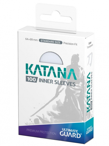 Kartenhüllen Ultimate Guard - Katana Inner Sleeves Standard Size Transparent (100 Stck)