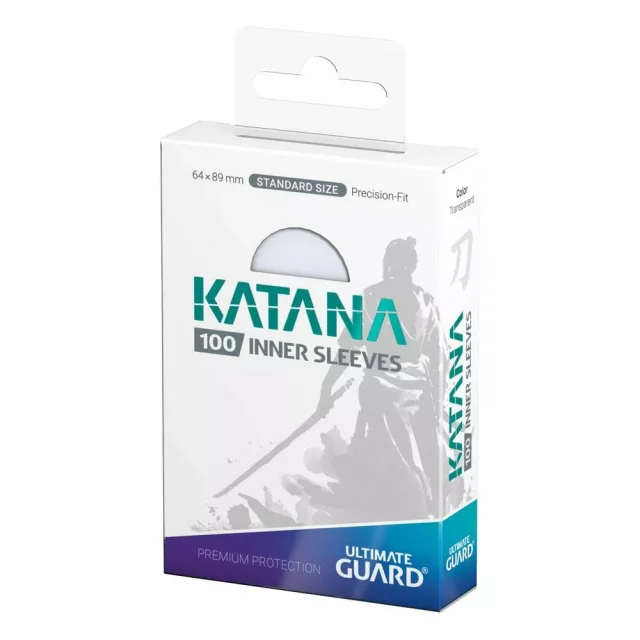 Schutzhüllen für Karten Ultimate Guard - Katana Inner Sleeves Standard Size Transparent (100 Stück)