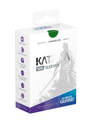 Schutzverpackung für Karten Ultimate Guard - Katana Sleeves Standard Size Green (100 stk)