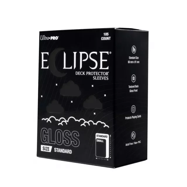 Schutzhüllen für Karten Ultra Pro - Eclipse Deck Protector - Jet Black (105 Stk)