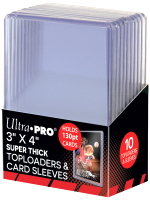 Kartenhüllen Ultra Pro - Super Thick Toploaders 130 pt & Card Sleeves (10+10 Stück)