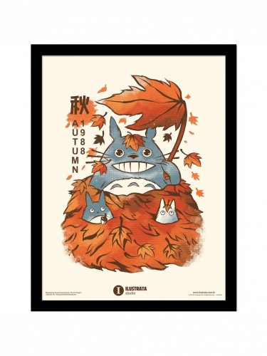 Gerahmtes Poster Ghibli - Autumn (Mein Nachbar Totoro)