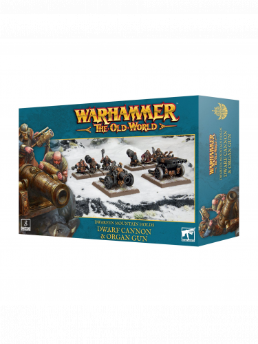 Warhammer The Old World - Dwarfen Mountain Holds - Dwarf Cannon & Organ Gun (8 Figuren)