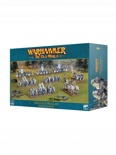 Warhammer The Old World - High Elf Realms - Battalion (66 Figuren)