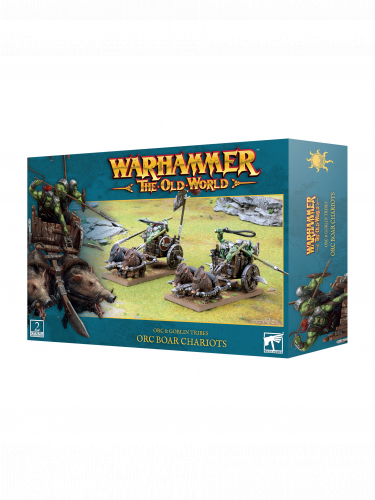 Warhammer The Old World - Orc & Goblin Tribes - Orc Boar Chariots (2 Figuren)