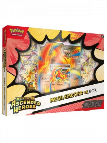 Kartenspiel Pokémon TCG: Mega Evolution - Ascended Heroes ex Box - Mega Emboar (ENGLISCHE VERSION)