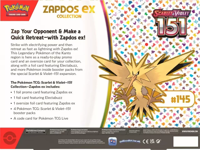 Kartenspiel Pokémon TCG: Scarlet & Violet 151 - Zapdos ex Collection