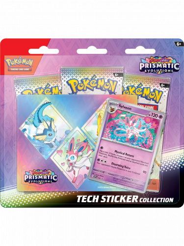 Kartenspiel Pokémon TCG: Scarlet & Violet - Prismatic Evolutions Tech Sticker Collection: Sylveon (ENGLISCHE VERSION)