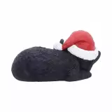 Weihnachtsschmuck Jingle Paws - Sleeping Black Cat in Santa Hat (Nemesis Now) - Weihnachtsdekoration