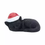 Weihnachtsschmuck Jingle Paws - Sleeping Black Cat in Santa Hat (Nemesis Now) - Nemesis Now 