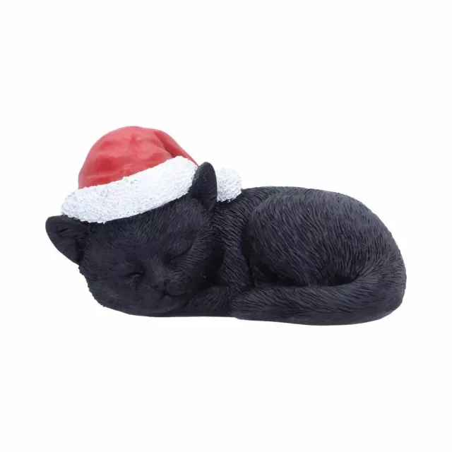 Weihnachtsschmuck Jingle Paws - Sleeping Black Cat in Santa Hat (Nemesis Now) - Nemesis Now 