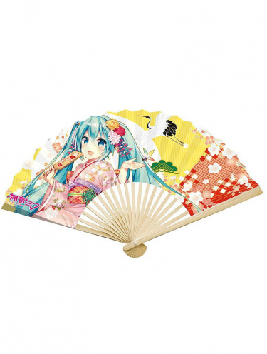 Fächer Hatsune Miku - Hatsune Miku & Twins Kimono