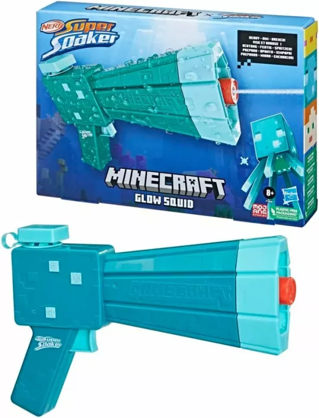 Wasserblaster Minecraft  - Squid Water Blaster F7600 (NERF)