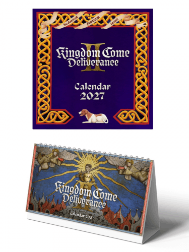 Vorteilhaftes Kalender-Set Kingdom Come: Deliverance II 2027 (Tisch + Wand) ENG