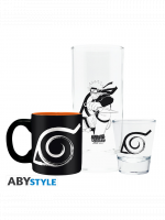 Geschenk-Set Naruto - Konoha (Glas, Tasse, Schnapsglas)