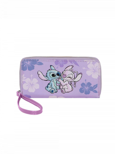 Damen-Geldbörse Lilo & Stitch - Stitch & Angel Lilac