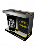 Geschenkset DC - Batman (Glas, Anstecker und Notizbuch)