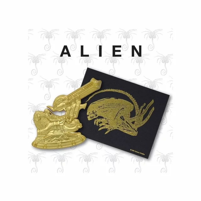 Anstecker Alien - Space Jockey XL (vergoldet)