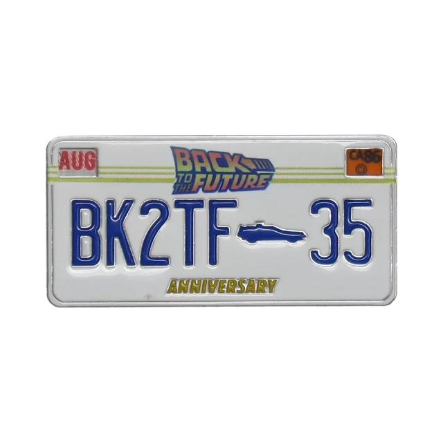 Anstecker Back to the Future - License Plate (limitierte Auflage)