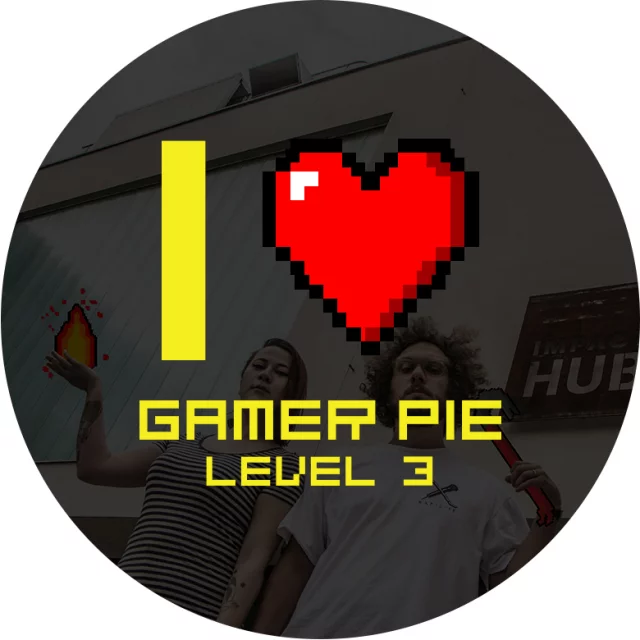 Button Gamer Pie - I Love Gamer Pie (56mm)