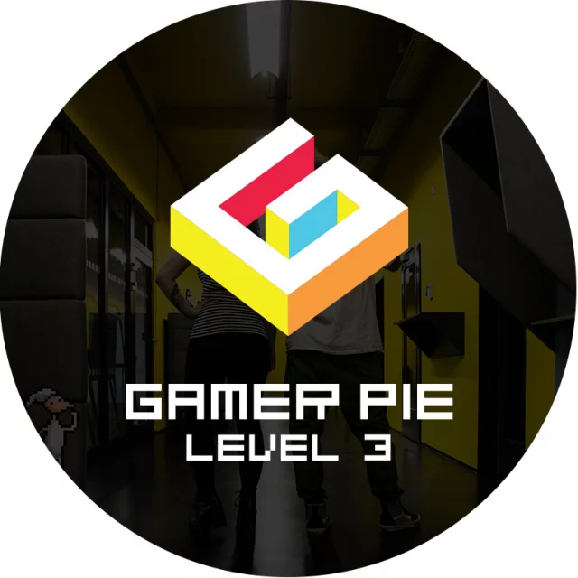 Anstecker Gamer Pie - Level 3 (56mm)