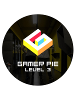 Anstecknadel Gamer Pie - Level 3 (56mm)