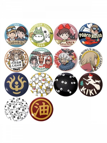 Anstecker Ghibli - Badge Collection (zufällige Auswahl)