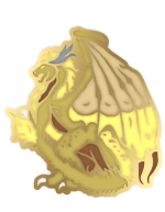 Anstecknadel Heroes of Might & Magic III - Dragon Pin (Goldener Drache)