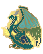 Anstecknadel Heroes of Might & Magic III - Dragon Pin (Grüner Drache)