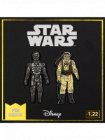 Anstecknadel Star Wars - C-3PO & Luke Skywalker (Anstecknadel Könige)