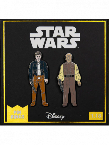 Anstecknadel Star Wars - Han Solo & Lobot (Pin Könige)