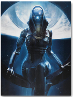 Poster Mass Effect - Tali (Druck auf Leinwand)