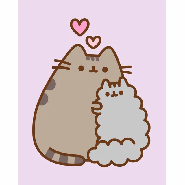 Poster Pusheen - Die Katzenfreunde (Poster auf Leinwand)