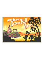 Poster Sonic The Hedgehog - Come Play At Beautiful Green Hill Zone