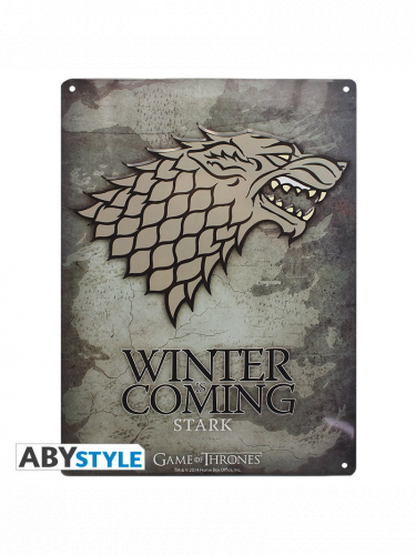 Metallschild Game of Thrones - Stark