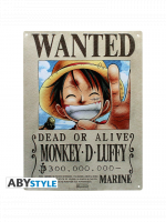 Metallshild One Piece - Luffy Wanted