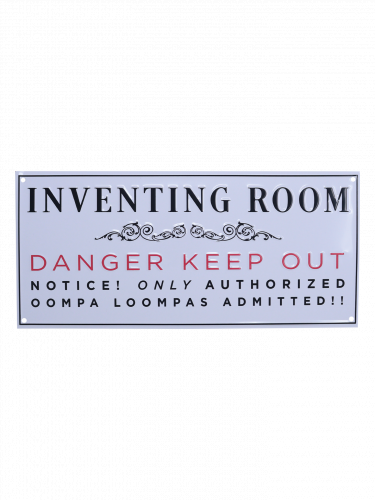 Metallschild Willy Wonka - Willy Wonka & the Chocolate Factory