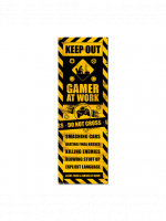 Türposter Caution! Gamer