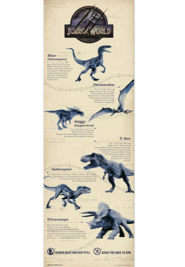 Poster für die Tür Jurassic World - Species