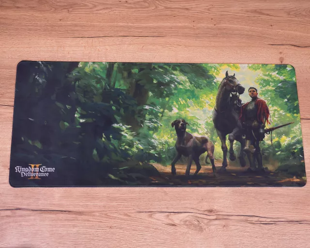 Mauspad Kingdom Come: Deliverance II - Heinrich und Mutt im Wald (89 × 40 cm) - Xzone Originals