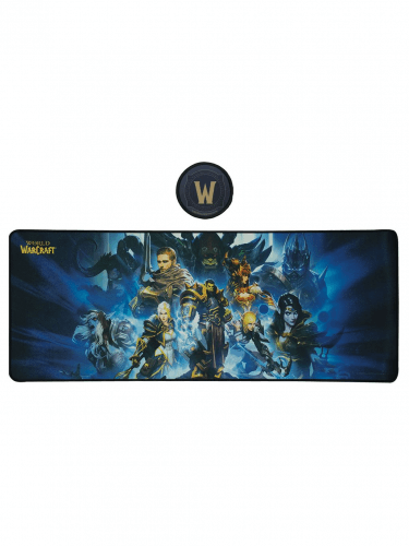 Mauspad World of Warcraft - Legends of Azeroth + Untersetzer