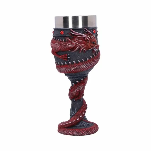 Kelch Dragon Coil Goblet Red (Nemesis Now)